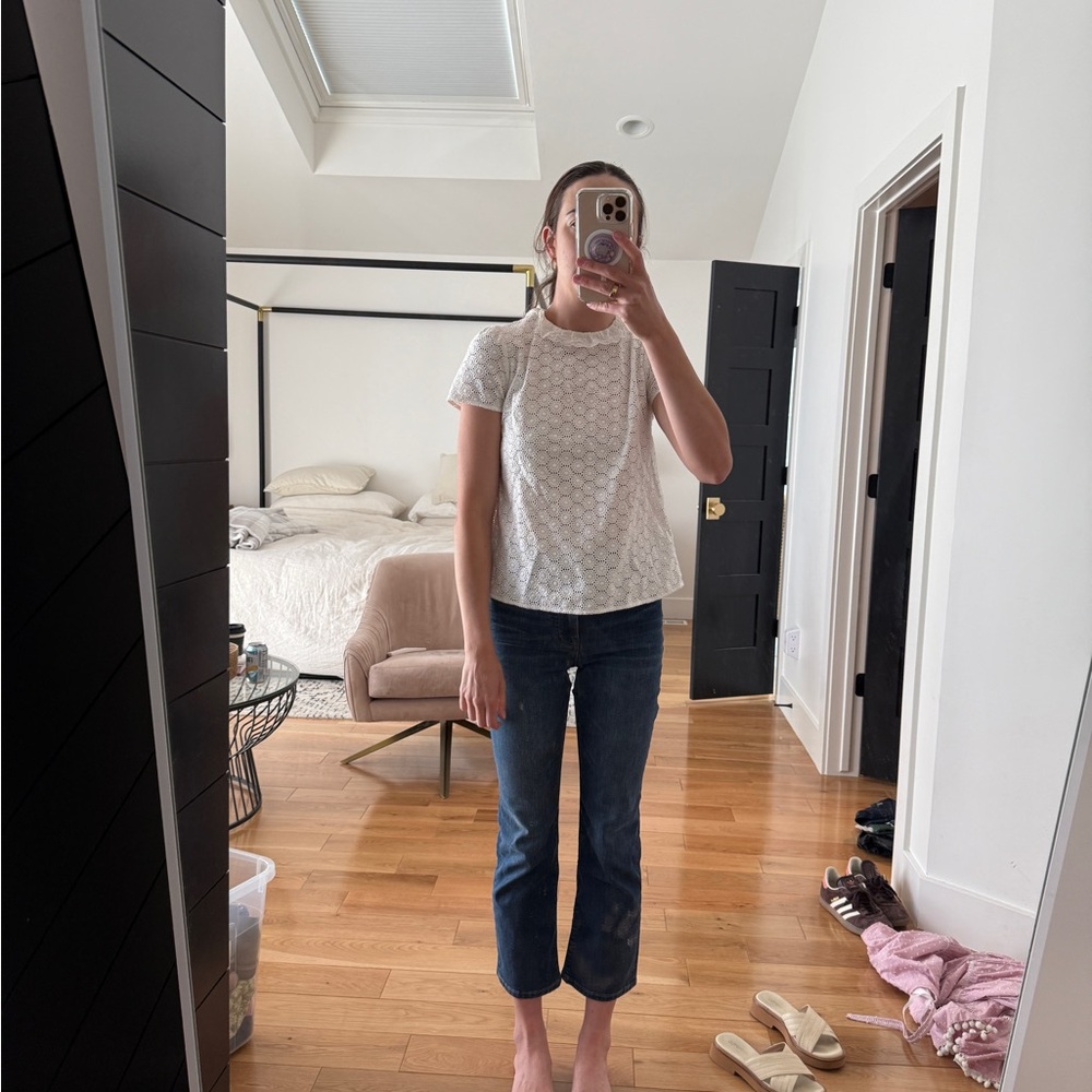 Sezane white blouse